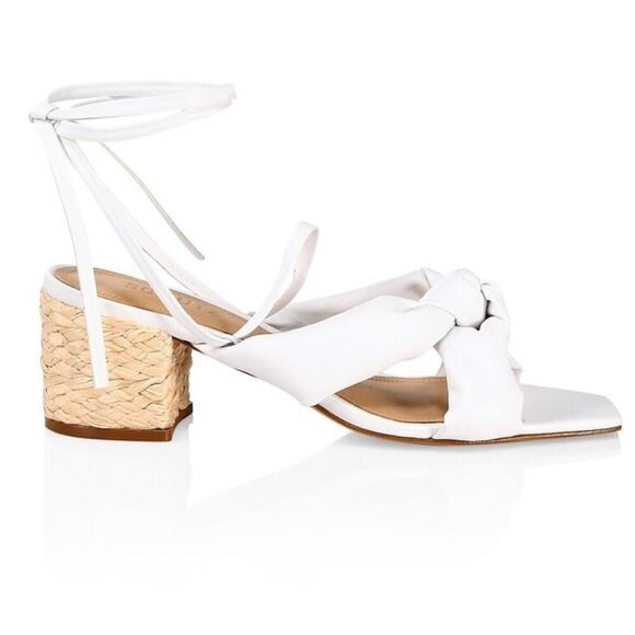 SCHUTZ Shoes - NEW Schutz Lewis Block Heel in White Size 9